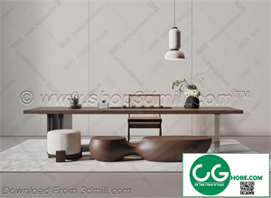 Tea Room 103 3D Model